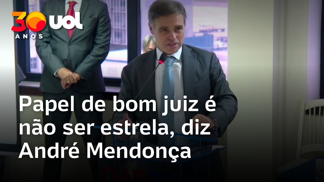 Papel de bom juiz é não ser uma estrela, diz Mendonça em evento da OAB