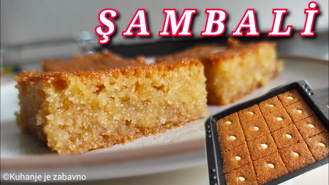 Bez jaja ❌ Bez brašna ❌ Bez ulja ❌ ŞAMBALİ 🔝 Sambali - Turski kolač od griza #149