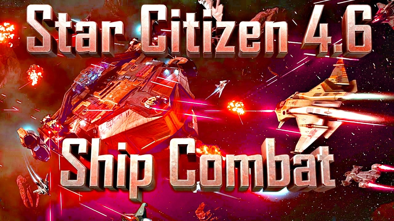 Star Citizen 4.6 - EPIC Group Space Ship Combat | Low Fly Later