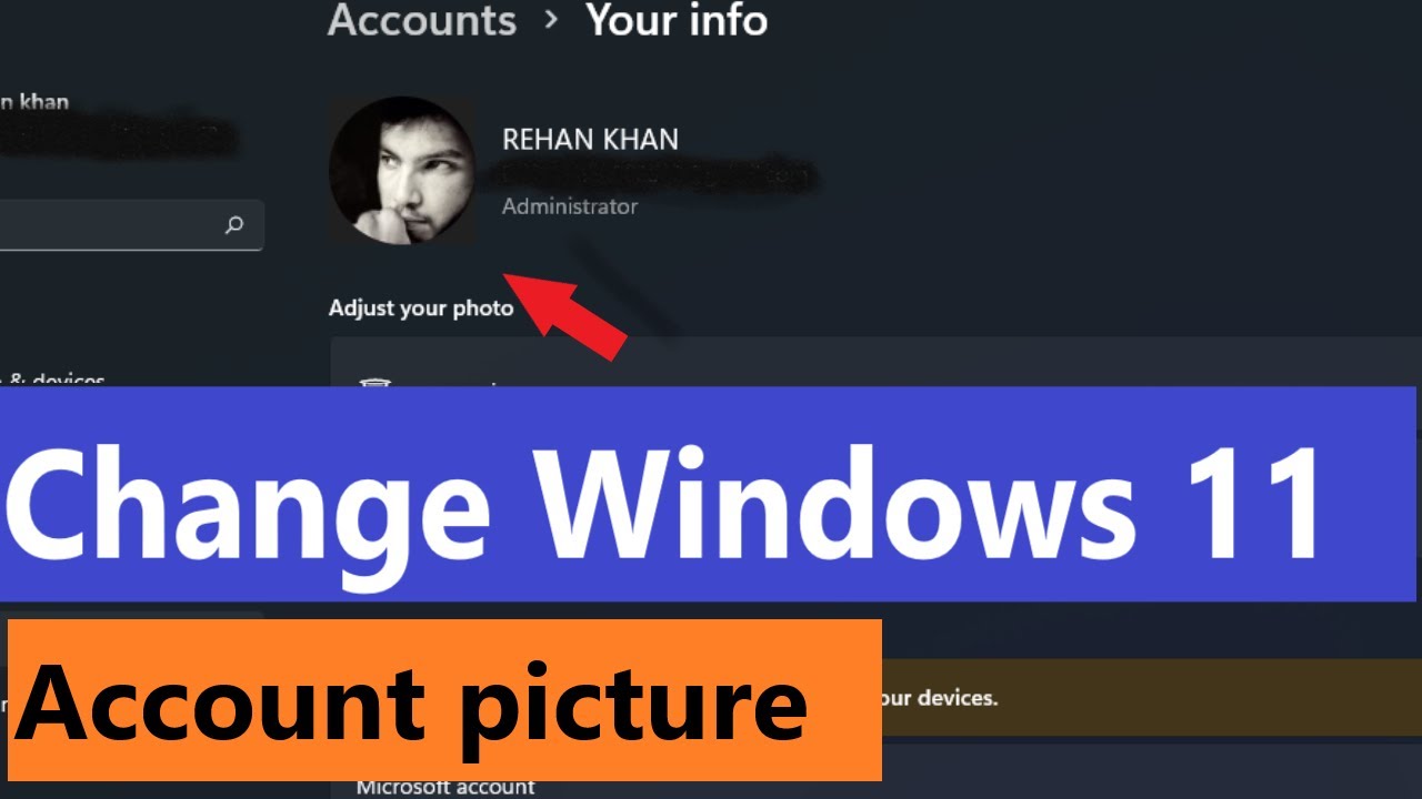 How to Change account profile picture in Windows 11#windows11
