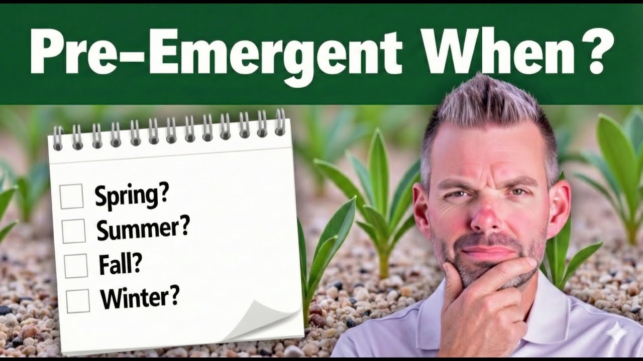 When Is The Best Time Of Year To Spray Pre-Emergent? Now!!!