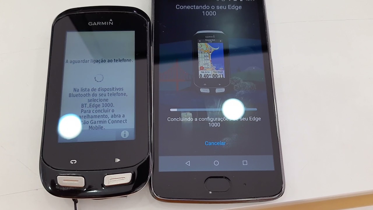 Garmin Edge 1000 perdeu o sincronia com o Garmin Connect