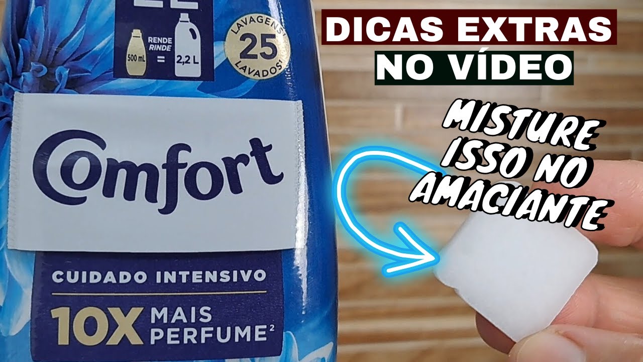 MISTURE ISSO NO AMACIANTE E VAI PERFUMAR E TIRAR O MAU ODOR  - ECONOMIZE MUITO
