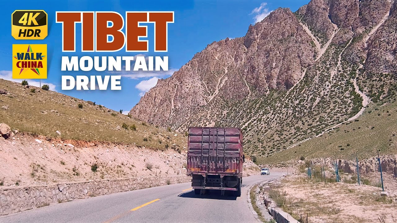 Scenic Drive thru Tibetan Mountains on Highway G318 - Ranwu to Baxoi | 4K HDR
