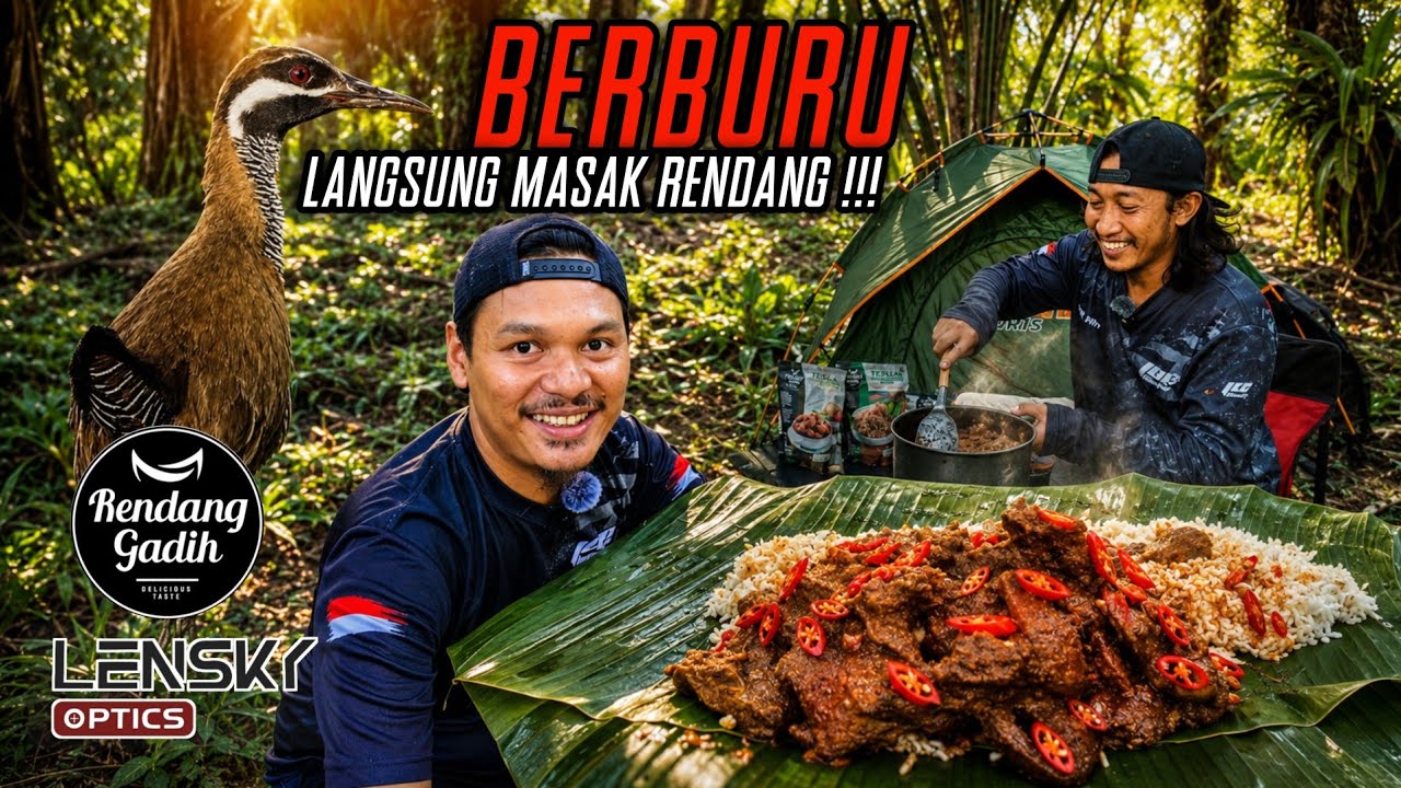 RENDANG GADIH PALING NIKMAT‼️BERBURU RUAK WERIS LANGSUNG MASAK RENDANG‼️LENSKY ZERO STRIKE‼️