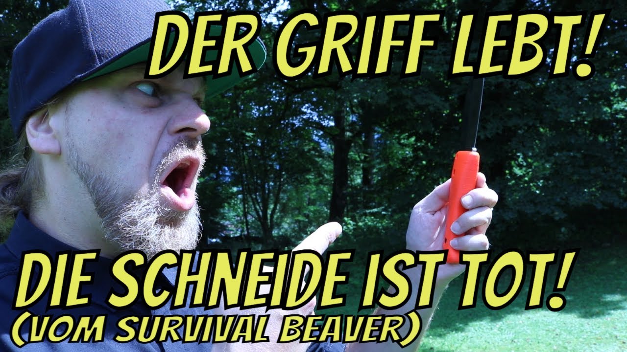 Den Survival Beaver zerstört beim Grifftest! Die neuen @MesserMitReiniRossmann Griffe!