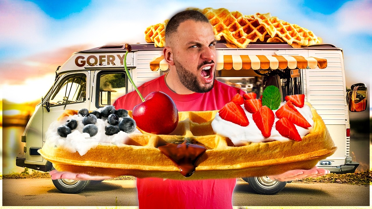pyszny cieplutki wilgotny chrupiący goferek