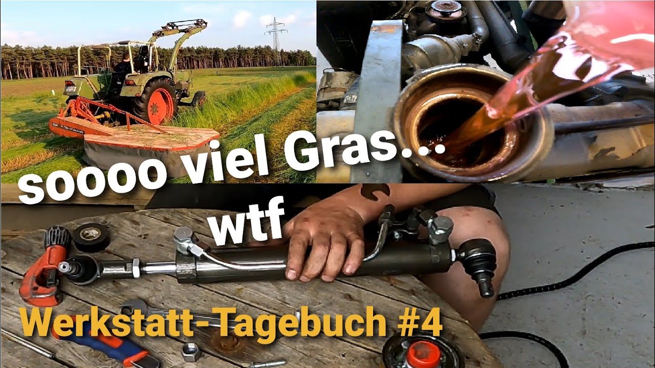 Werkstatt-Tagebuch#4 | Heuernte erster Schnitt | Fendt Farmer 108s Lenkung fertigstellen