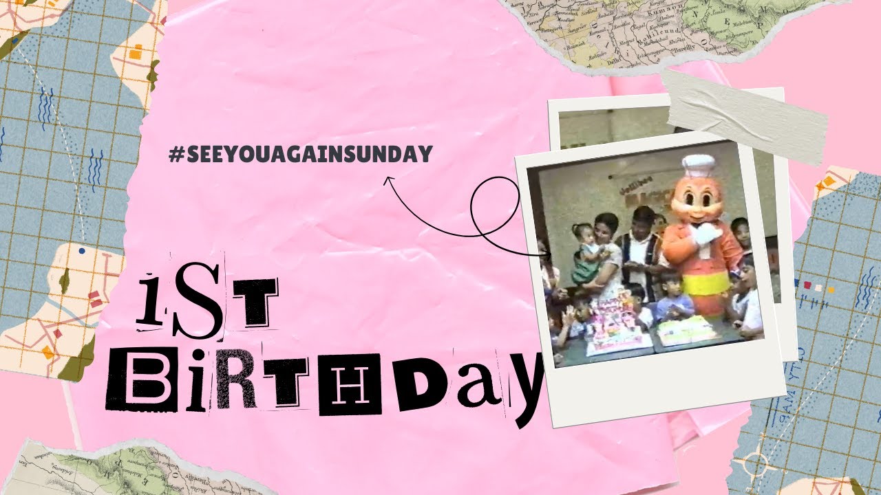 My 1st Birthday at Jollibee Greenhills (April 21, 1996) | Bey Malacaman