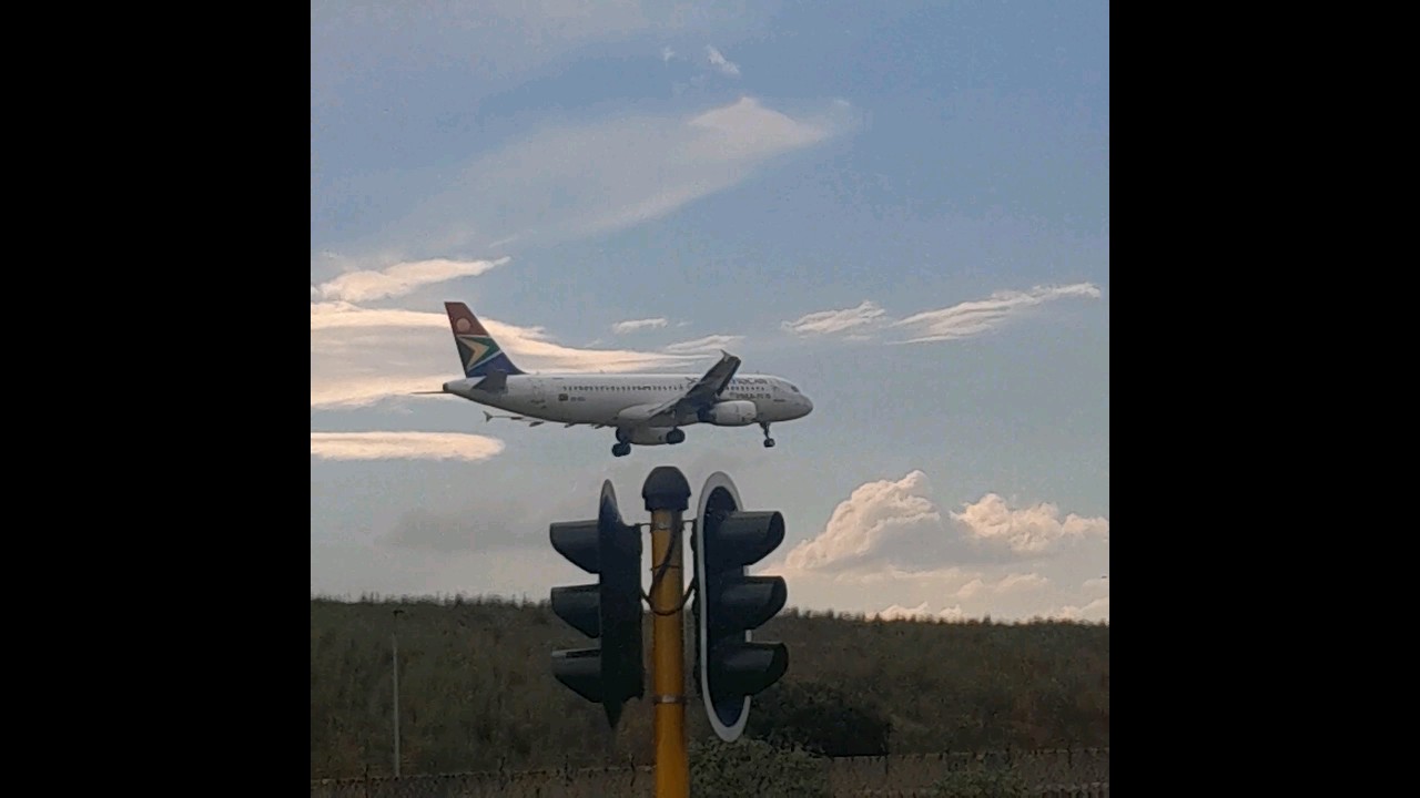SAA AIRBUS A320 LANDING AT FAOR #youtube