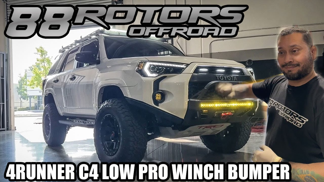 2023 TOYOTA 4RUNNER TRD OFFROAD C4 FABRICATION LOW PRO WINCH BUMPER