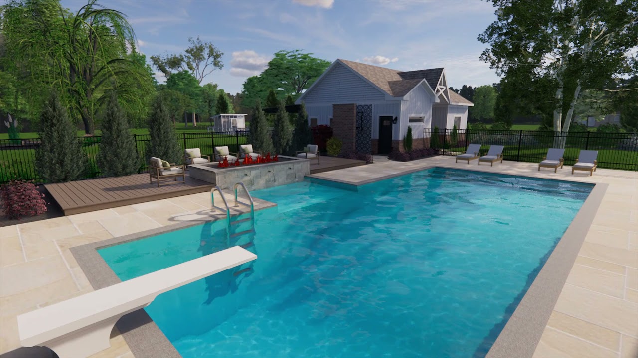 Elena Ruth Landscape Design (Rear Yard Landscape Design Flyover) 1080P