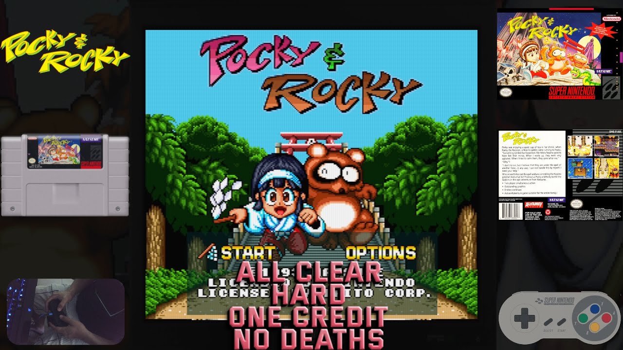 Pocky & Rocky (Super Nintendo) (1cc) (Hard) (No Miss) (Pocky/Sayo)