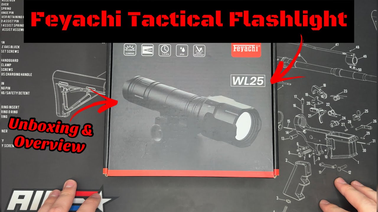 Feyachi 1200 Lumen Flashlight with Pressure Pad