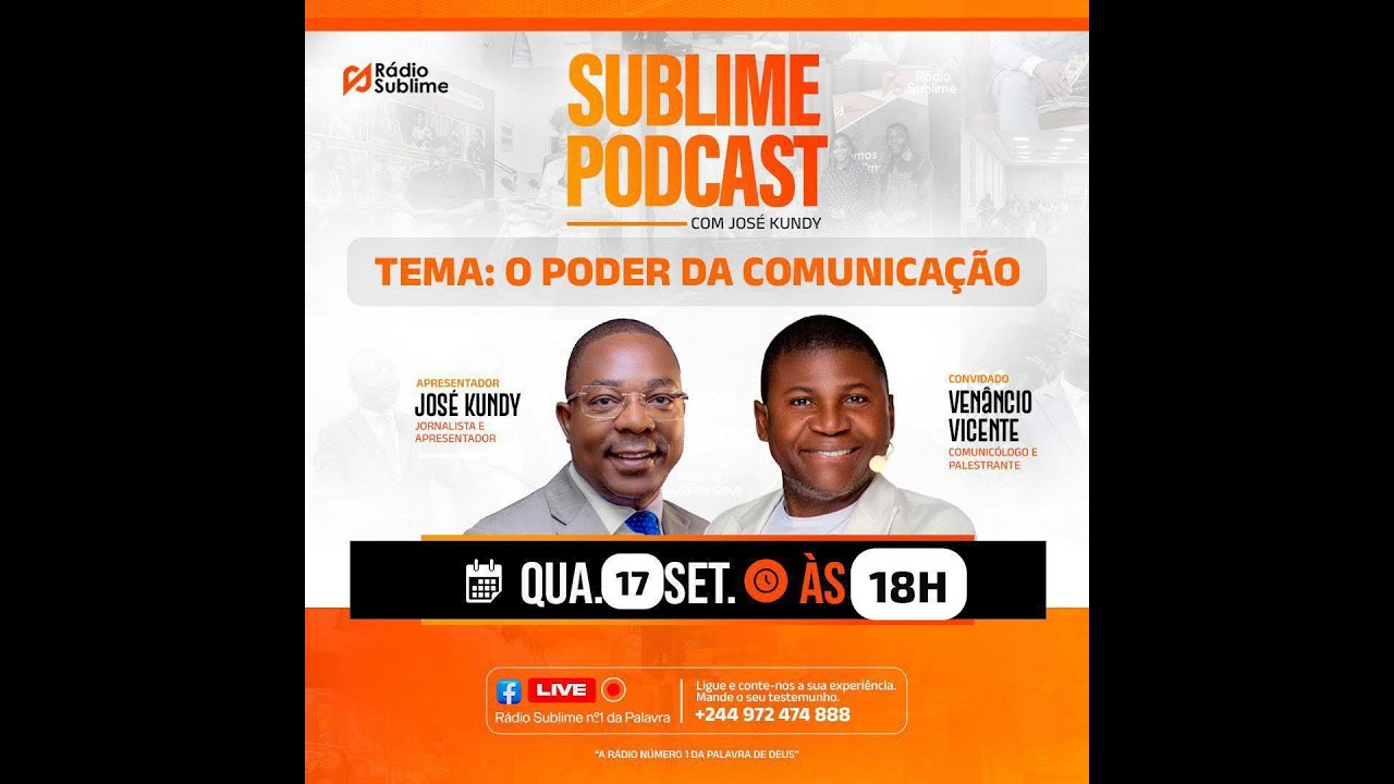 𝗧𝗲𝗺𝗮: O Poder da Comunicação Convidado: 𝗩𝗲𝗻𝗮̂𝗻𝗰𝗶𝗼 𝗩𝗶𝗰𝗲𝗻𝘁𝗲, Comunicólogo e Palestrante
