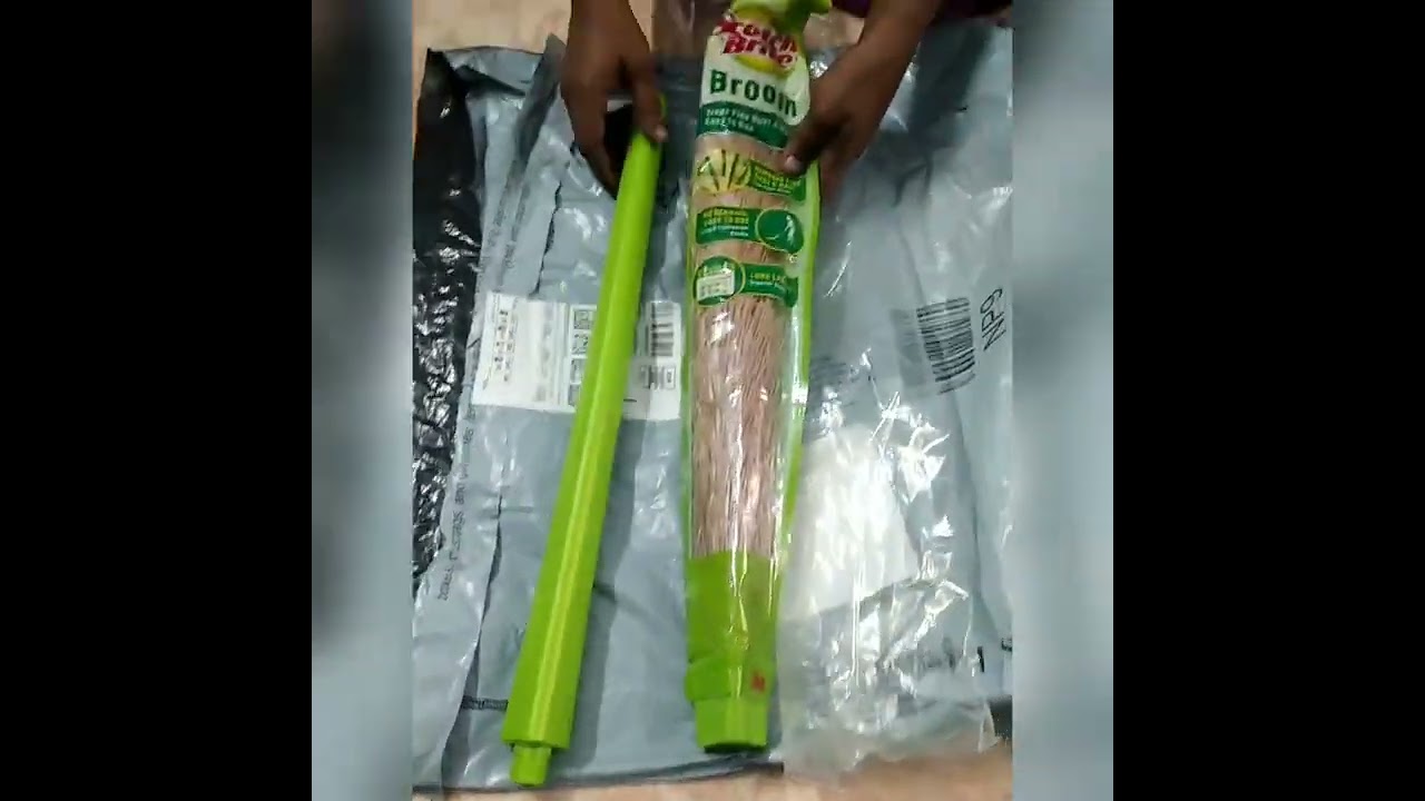plastic scotch Brite  broom/ long-lasting/# cinzu's world..