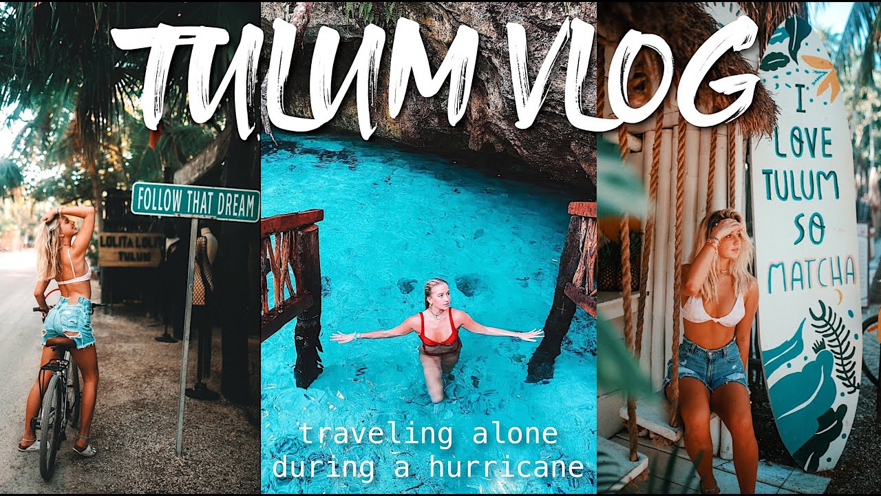 tulum vlog ~traveling alone to mexico during hurricane delta~