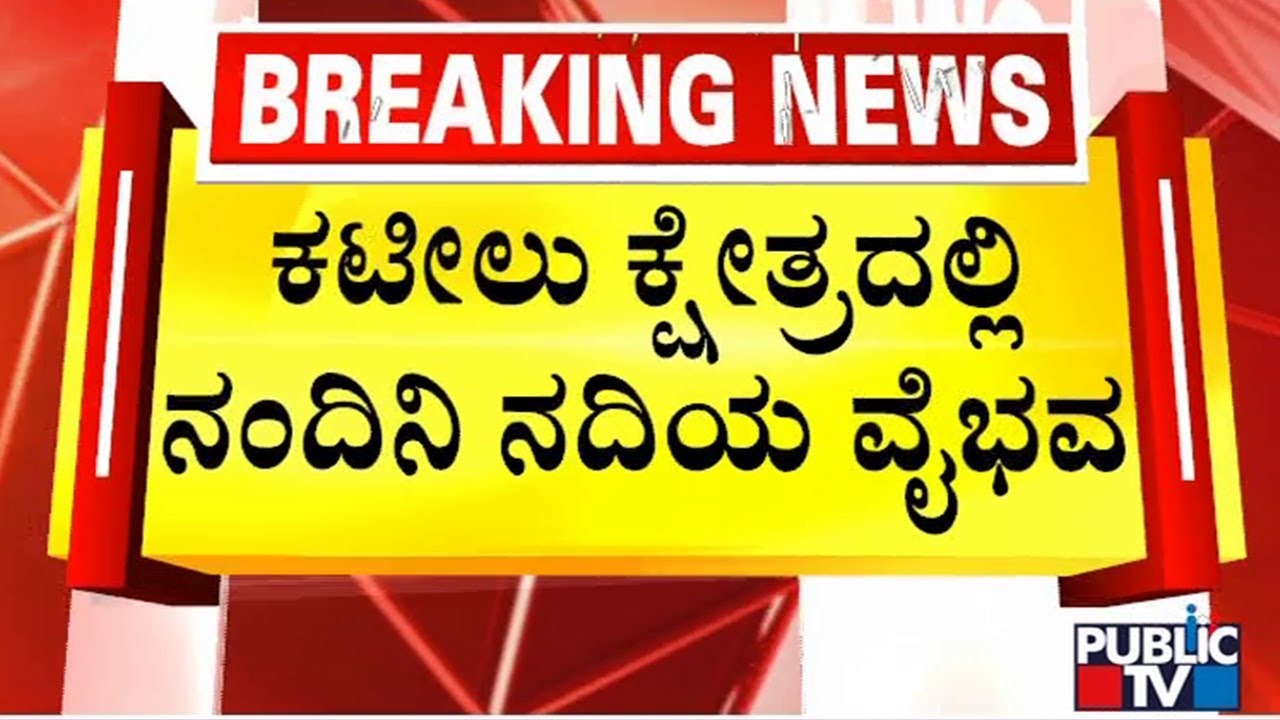 Stunning Visuals Of Nandini River Captured On Drone Camera | Kateel Durga Parameshwari | Public TV
