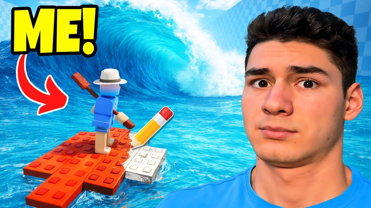 DRAW a Boat to SURVIVE?! | Roblox