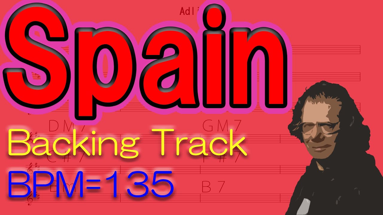 【Spain】Backing Track BPM=135 (Score Original BPM)