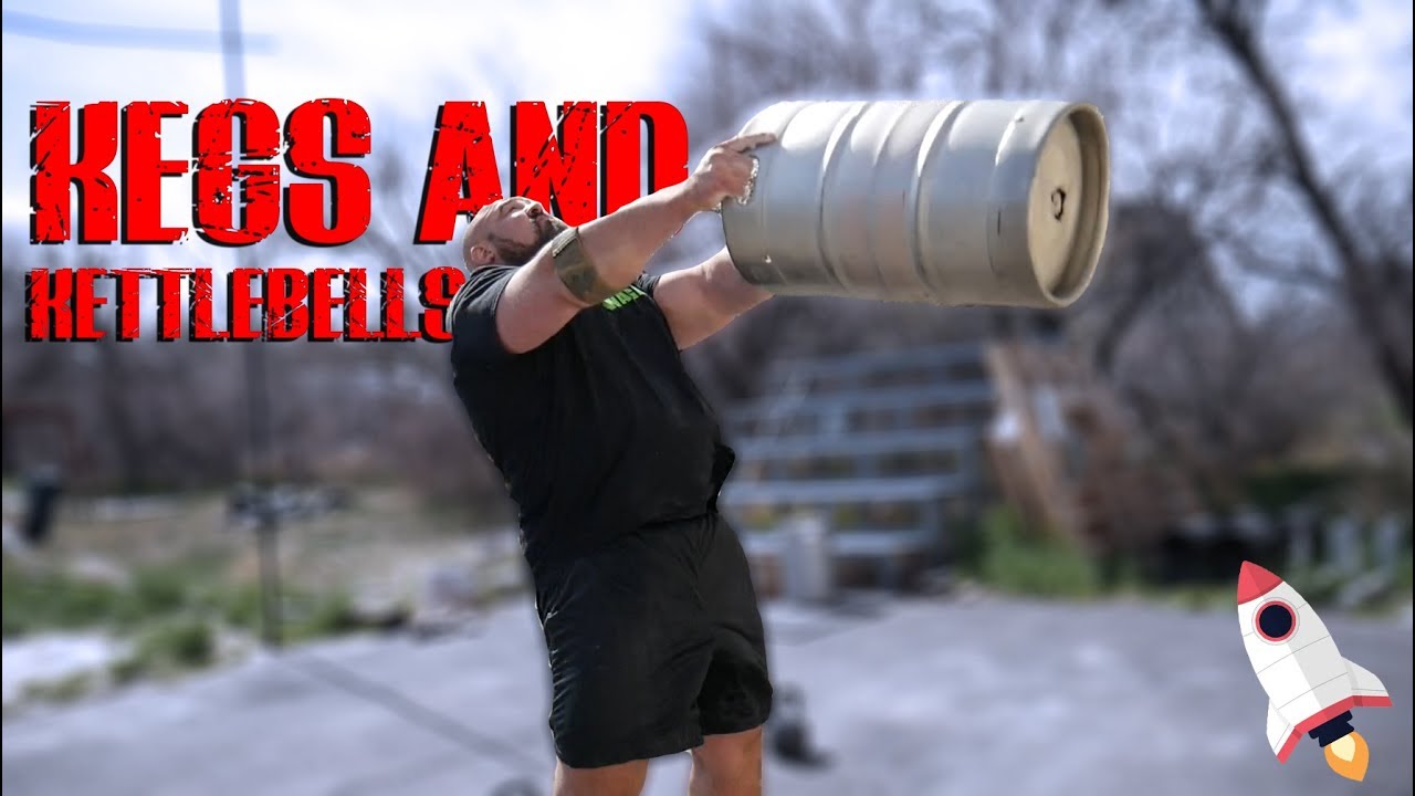 LAUNCHING KEGS INTO SPACE | STRONGMAN ACADEMY | 4X WSM BRIAN SHAW