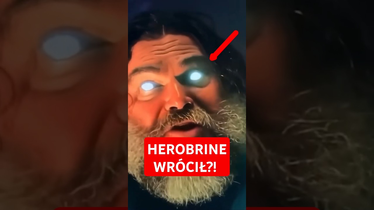 Coś dziwnego dzieje się z oczami Steve&rsquo;a w filmie #Minecraft #minecraftmovie #herobrine