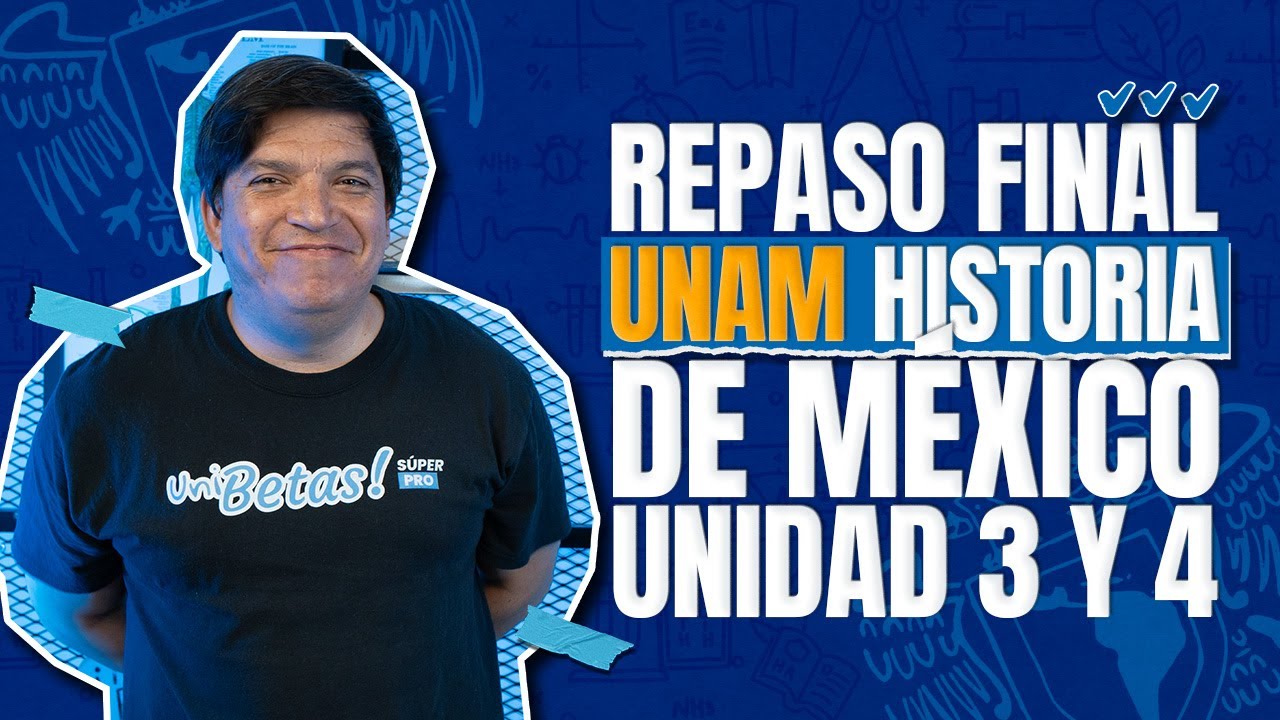 Repaso Final UNAM Historia de México: Unidad 3 México Independiente - Unidad 4 La Reforma Liberal