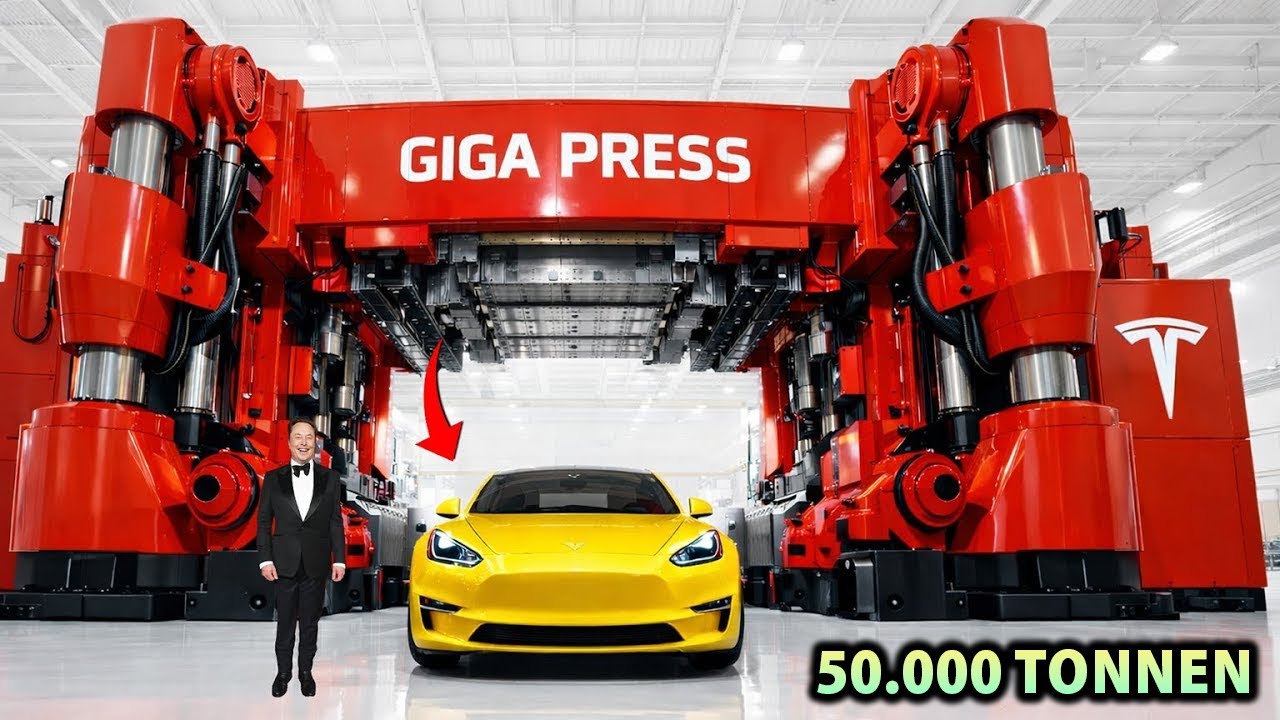 Elon Musk hat gerade die neue Giga Press 2.0 LEAKED … diese Geschwindigkeit ist UNMÖGLICH!