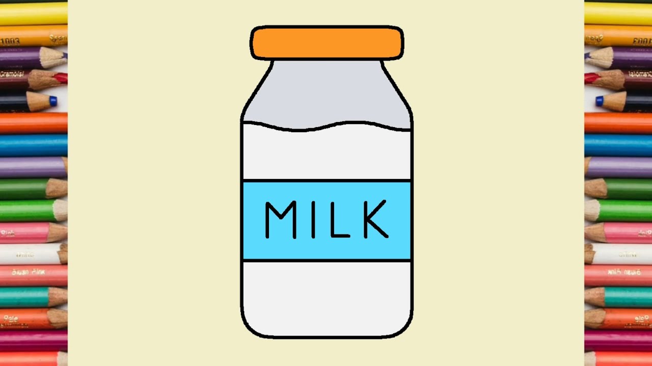 How to Draw Milk Box | Milk Drawing | Draw and Color Milk | Draw Milk Box | Draw Cute Milk 🍶