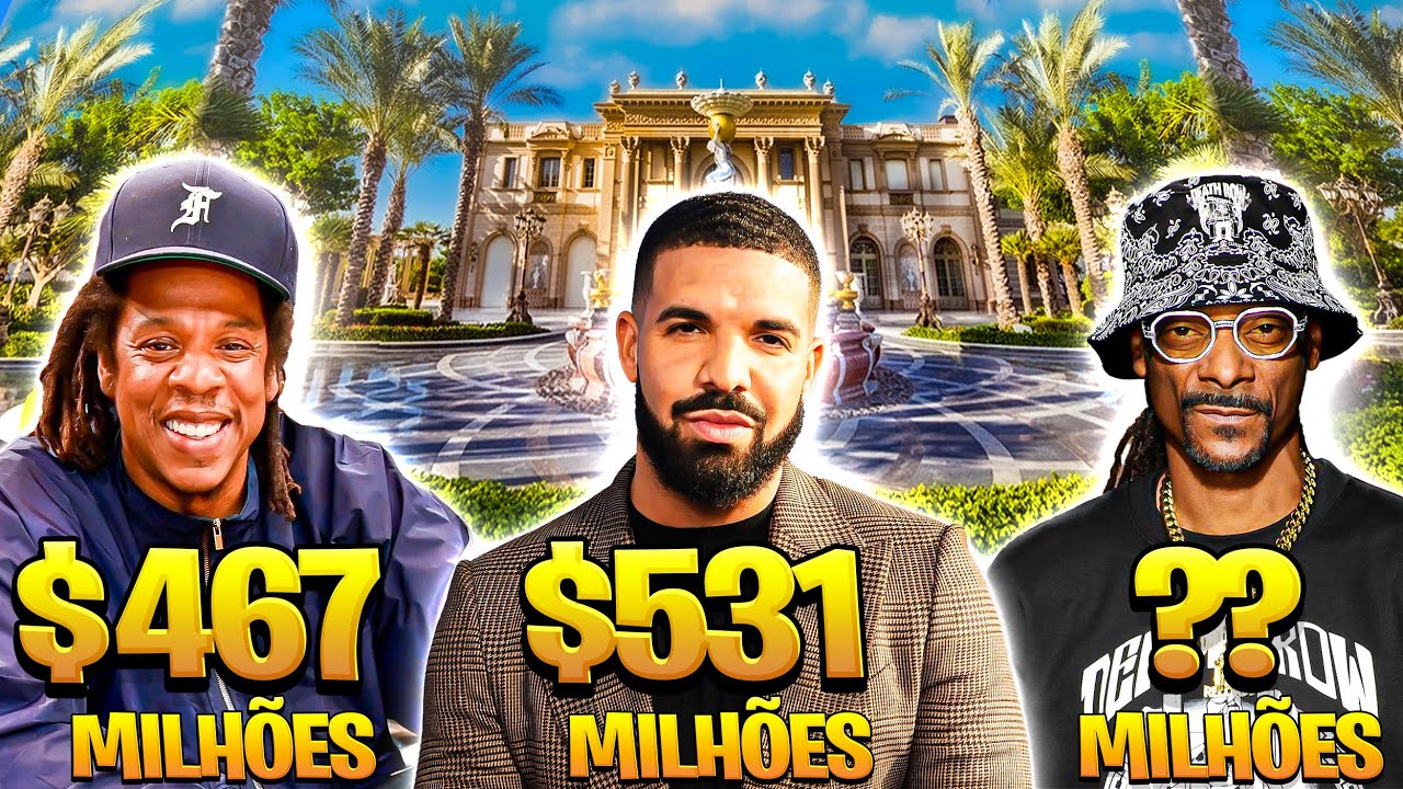 11 mansões mais luxuosas dos rappers (Jay-Z, Drake, Snoop Dogg, Wiz Khalifa, Travis Scott...)