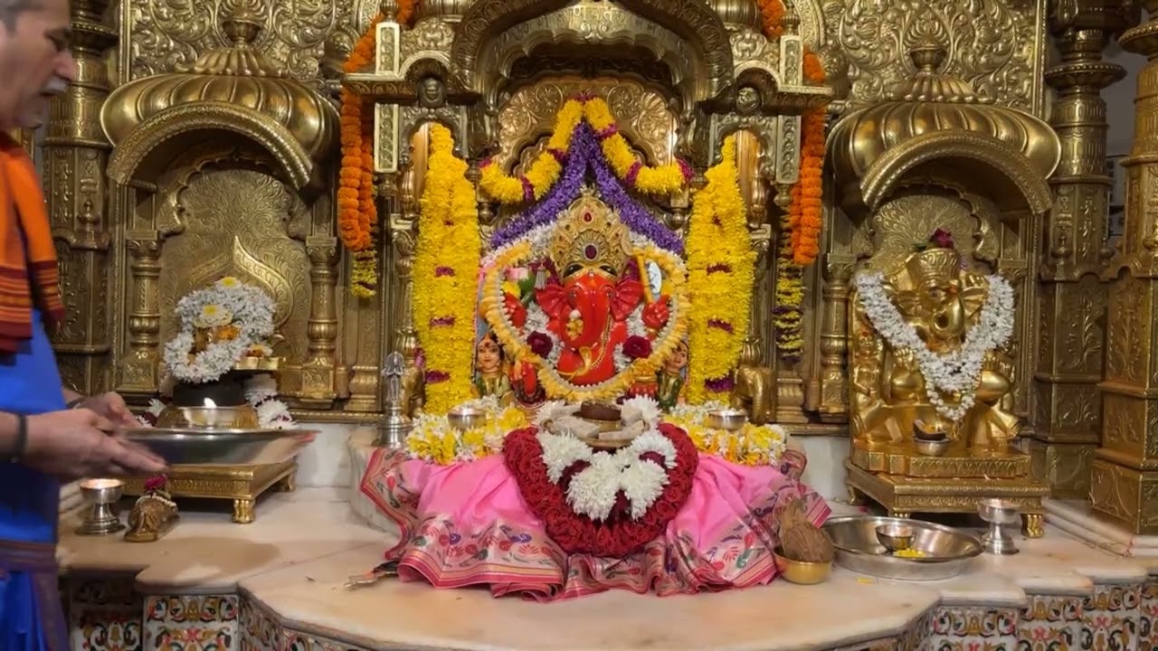 LIVE सिद्धिविनायक  आरती दर्शन | Siddhivinayak Ganpati Dadar Aarti🙏🏻 28/02/2026🛕