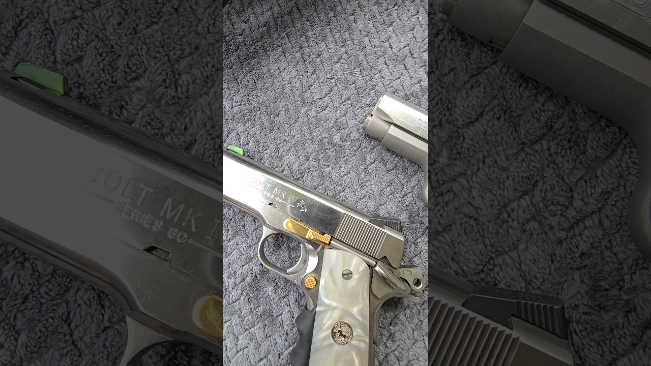 Colt Series 80 mark 4 officers .45 acp dual weild mag dump