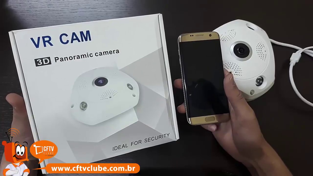 Como configurar câmera 360 olho de peixe IP VR Cam