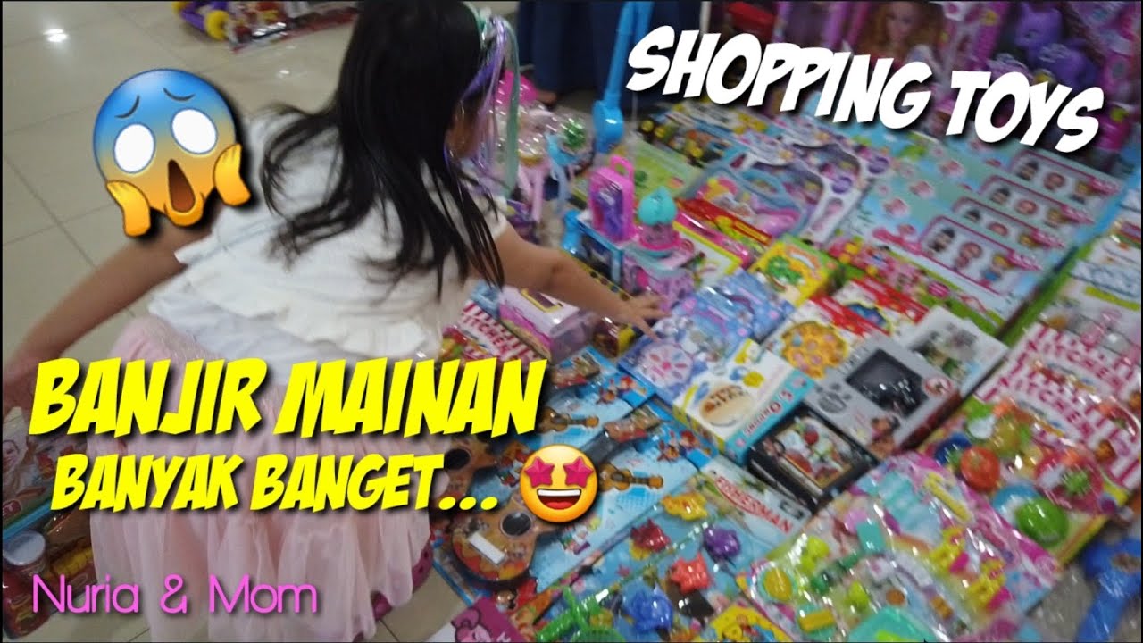 BANJIR PERMAINAN BARU - Nuria & Mom SHOPPING |  di Pangkalpinang