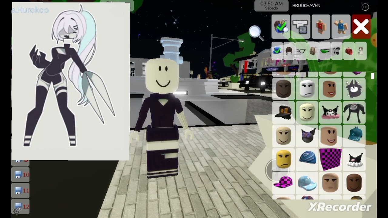 miss HUROKO skin on roblox (:
