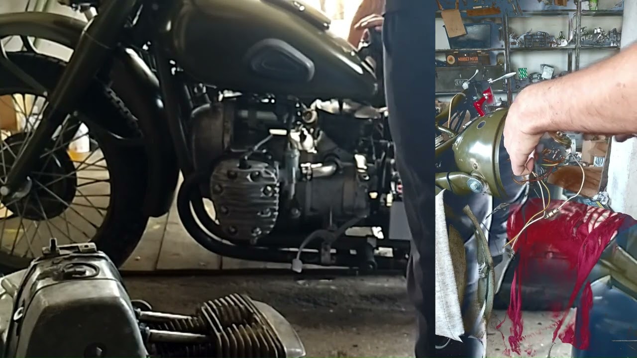 Motorcycle M72 part 6 Engine starting