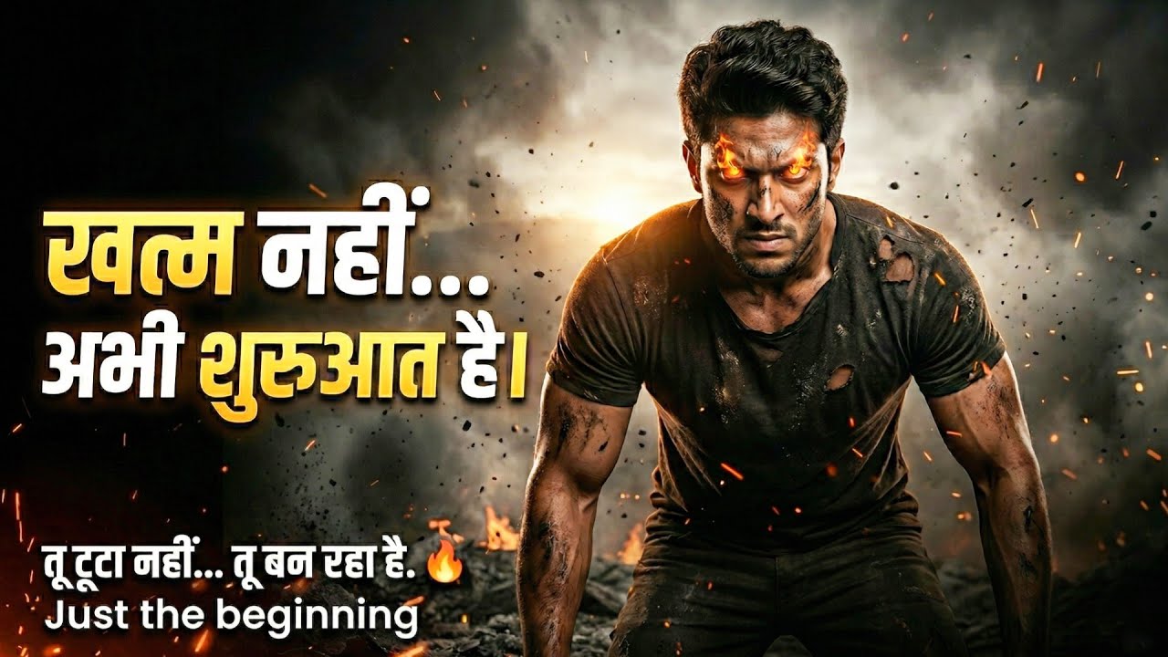 Powerful Hindi Gym Motivational Song 2026 | अभी शुरुआत है | Rise Again Anthem