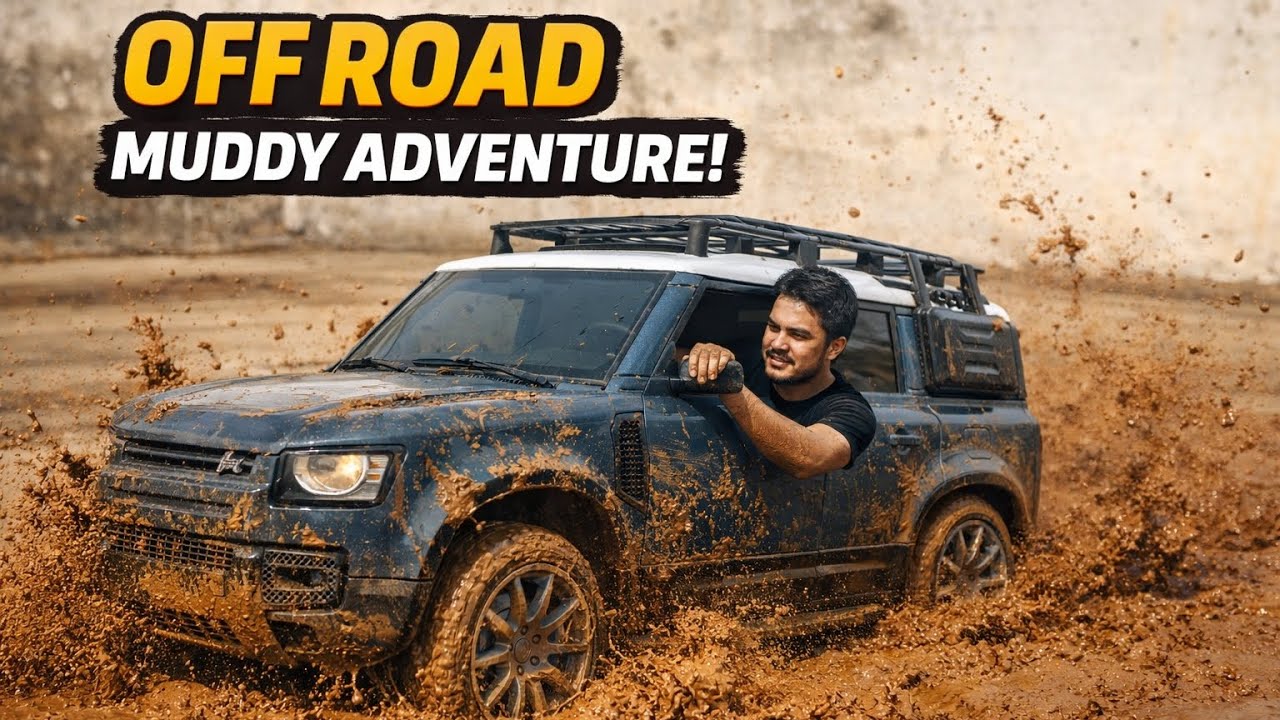 Defender Full Kichad Me Phas Gayi 😱 | Extreme Mud Off-Roading 