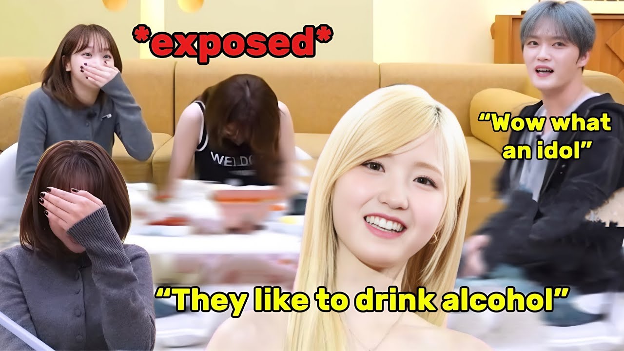 HITOMI exposing SAKURA and CHAEWON saying they like to drink alcohol in front of JAEJOONG