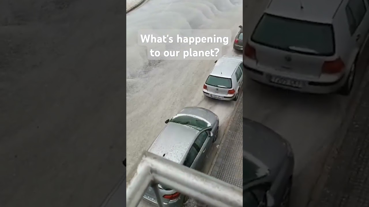 #spain #storm #hail #people #life #planet