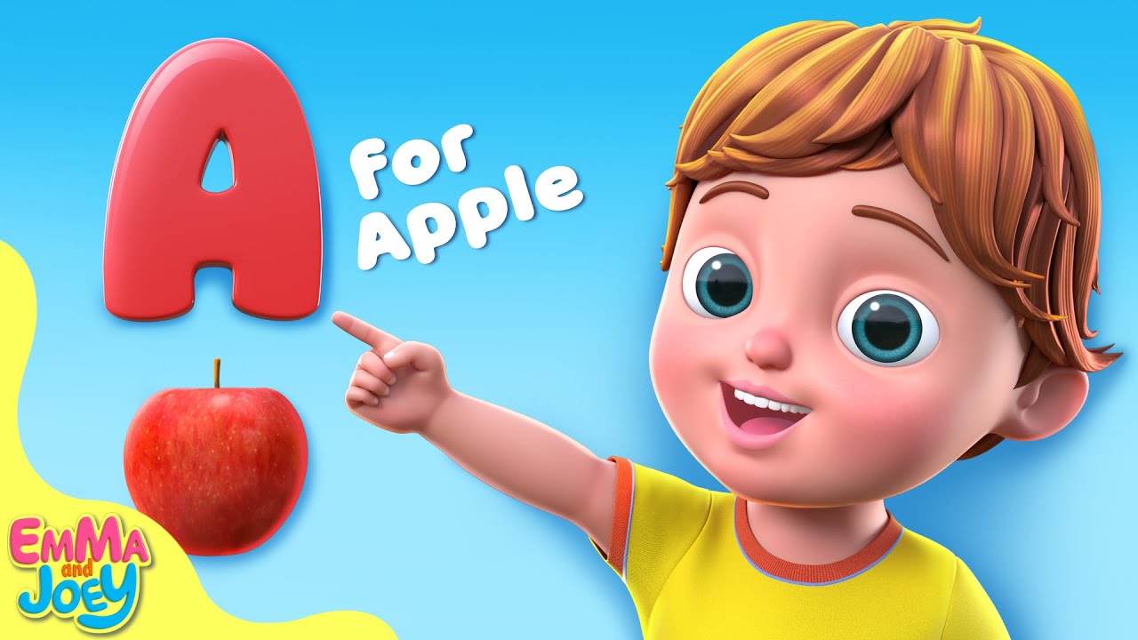 A For Apple | Alphabet A Song | Emma And Joey Nursery Rhymes | Beep Beep