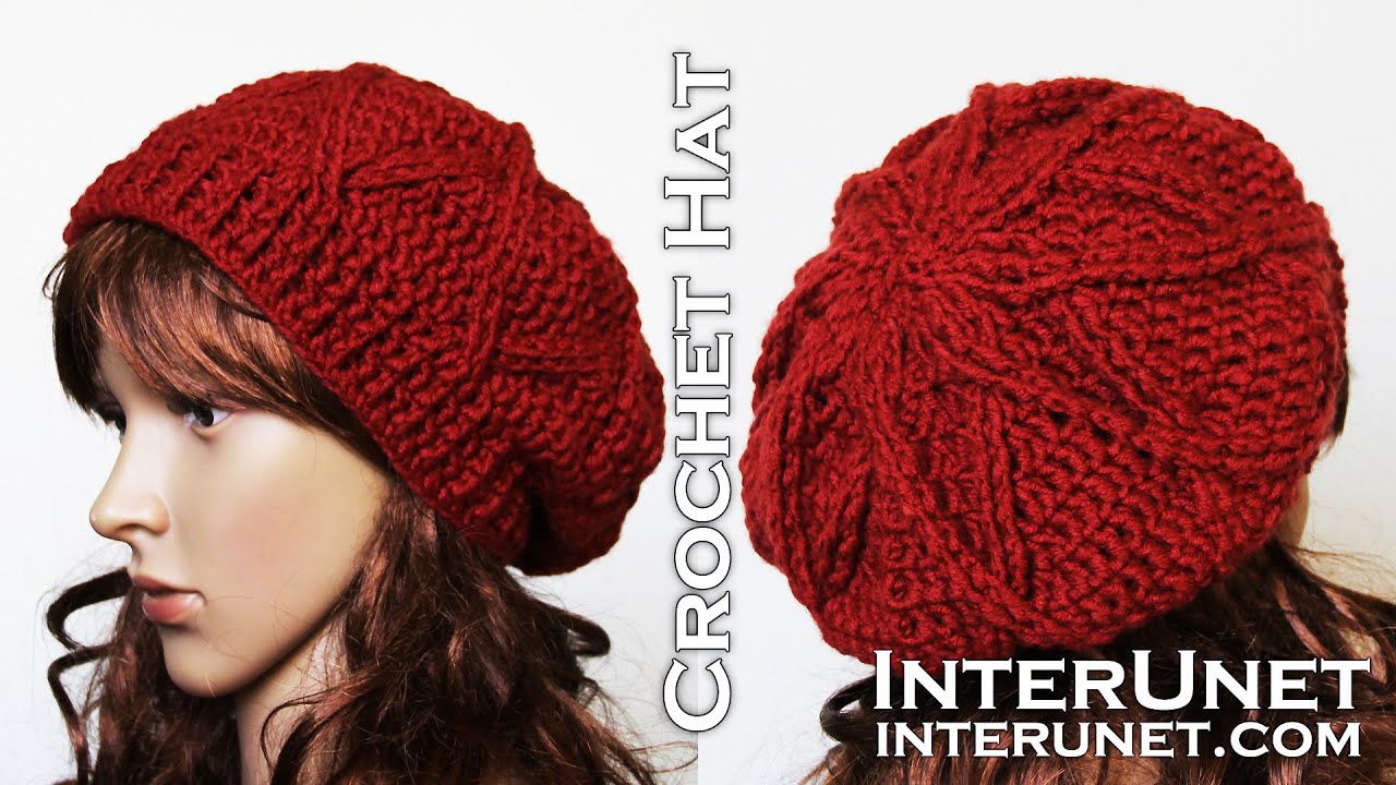How to crochet a hat - slouchy hat crochet pattern