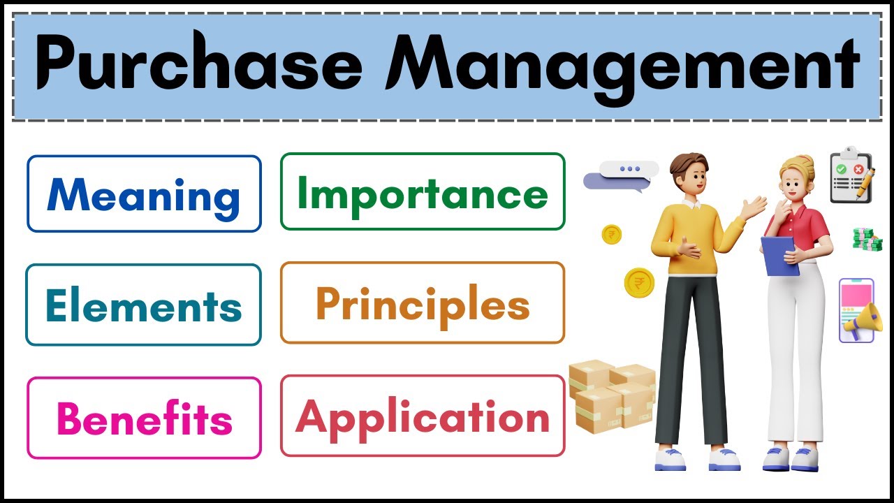 No.19 ~ Purchase Management | Meaning | Objectives | Importance | Functions | Principles | Process |