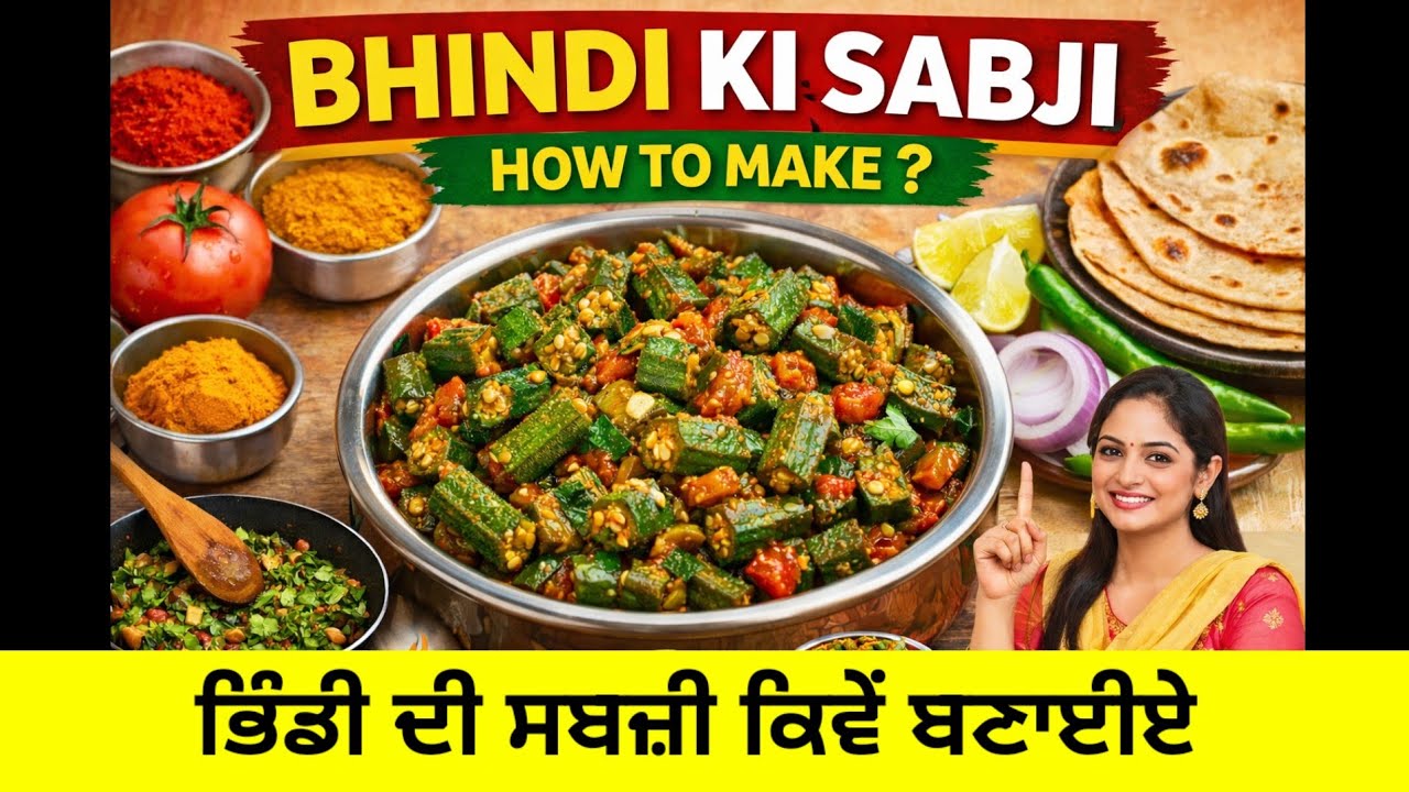 Ladyfinger Recipe../  Bhindi ki Sabji kaise banayen /  ਭਿੰਡੀ ਦੀ ਸਬਜ਼ੀ ਕਿਵੇਂ ਬਣਾਈਏ.. #bhindirecipe 
