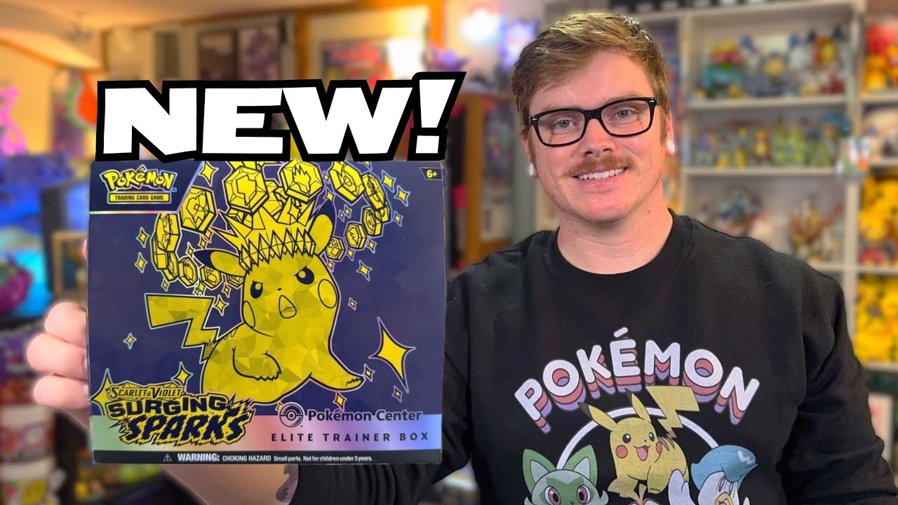 NEW Pok&eacute;mon Surging Sparks Pok&eacute;mon Center Exclusive ETB Opening!