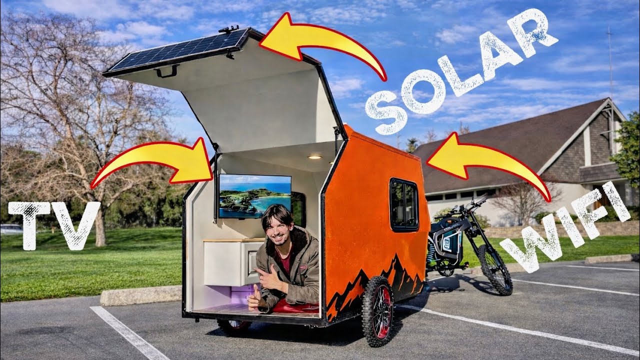 I built a luxury ebike camper