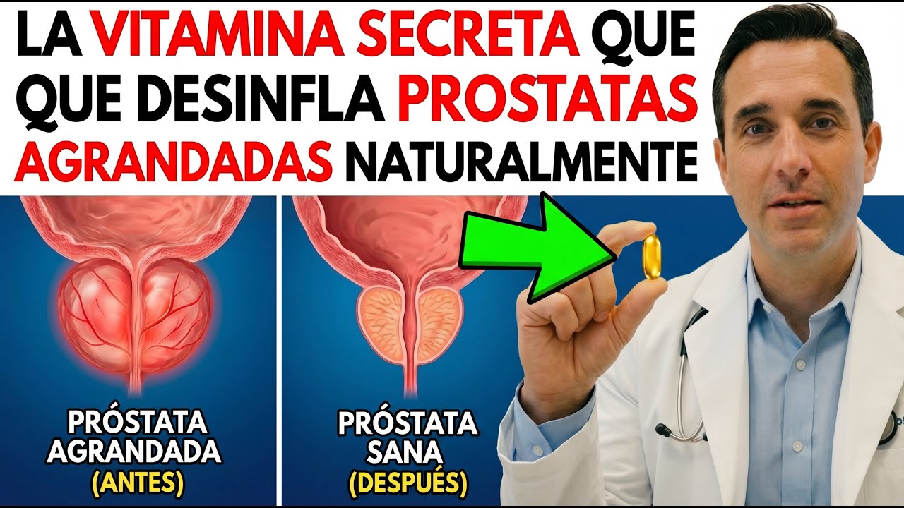 LAS 3 VITAMINAS CLAVE PARA PROTEGER LA PRÓSTATA (Y BLINDARTE CONTRA EL CÁNCER)
