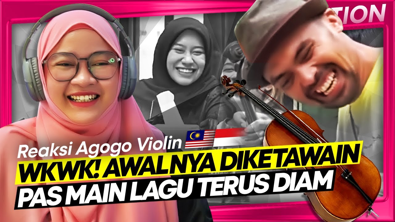 🇮🇩 Orang Malaysia Ngakak Pertama Kali Lihat Prank Agogo Violin | 🇲🇾 React