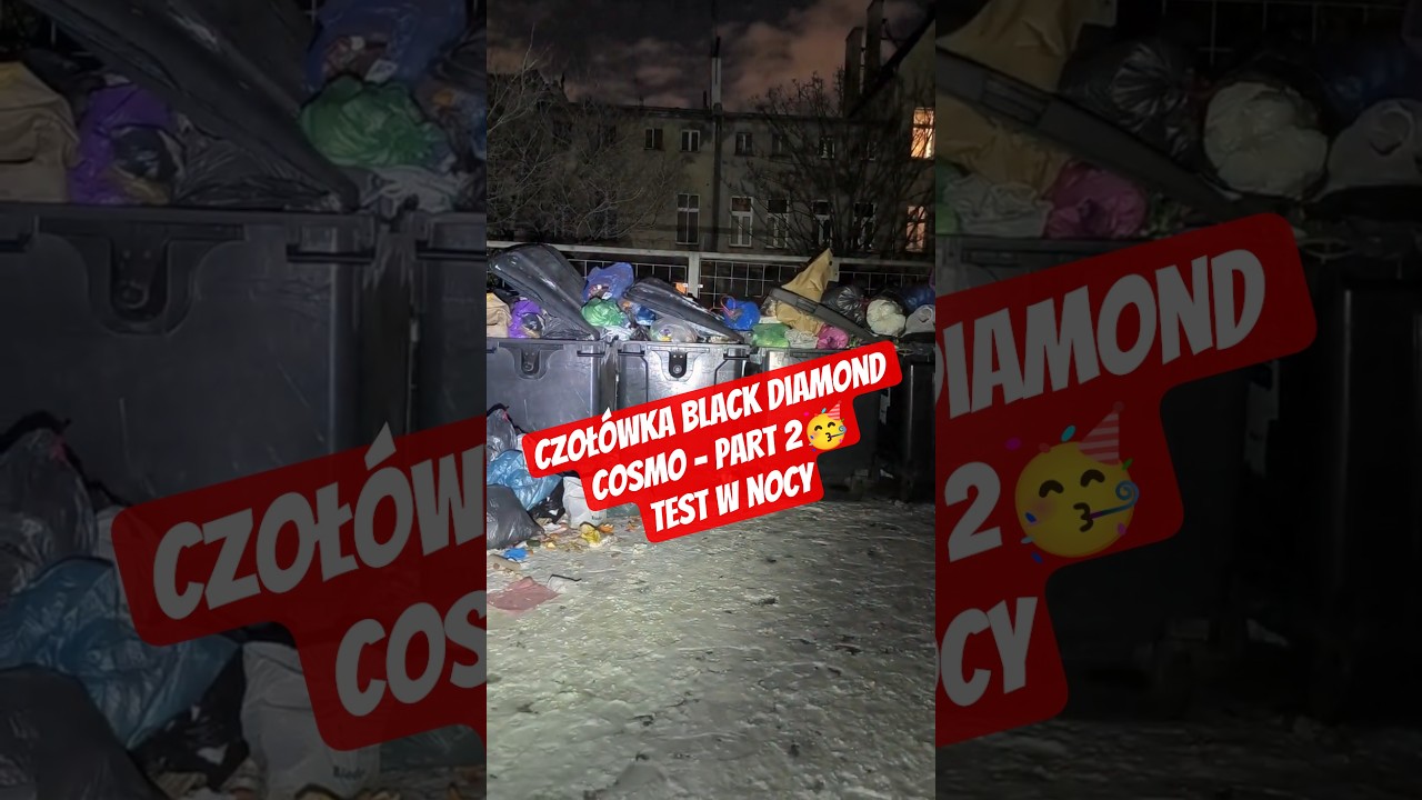 Czoł&oacute;wka Black Diamond Cosmo R 350 Test w nocy jak świeci //okonasznurku #czoł&oacute;wka #testwnocy