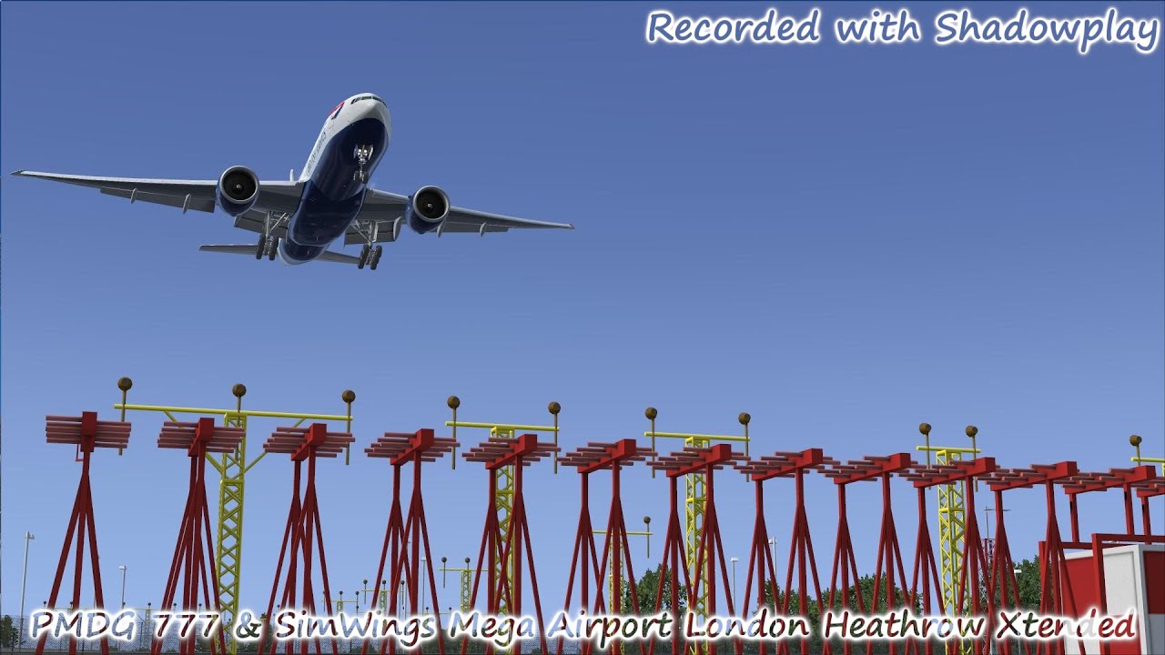 FSX | FPS DEMO | PMDG 777 | SimWings London Heathrow Xtended